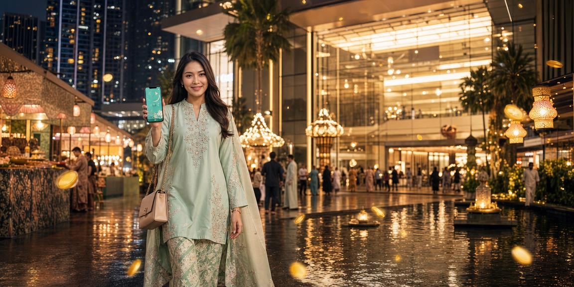 Permainan baccarat Kuala Lumpur sempena perayaan Hari Raya dengan suasana meriah